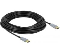 Câble de raccordement Delock HDMI Fiche mâle HDMI-A 15 m noir 85012 4K UHD, contacts dorés Câble HDMI