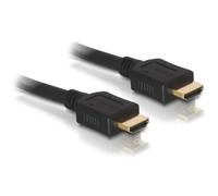 Câble de raccordement Delock HDMI Fiche mâle HDMI-A 2 m noir 84407 rond,