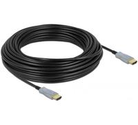 Câble de raccordement Delock HDMI Fiche mâle HDMI-A 20 m noir 85015 4K UHD, contacts dorés Câble HDMI