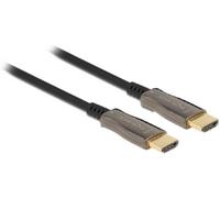 Câble de raccordement Delock HDMI Fiche mâle HDMI-A 20 m noir, argent 84038 8K UHD, contacts dorés Câble HDMI