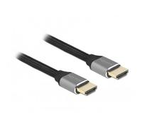 Câble de raccordement Delock HDMI Fiche mâle HDMI-A 3 m gris 83997 8K UHD,