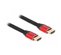 Câble de raccordement Delock HDMI Fiche mâle HDMI-A 3 m noir, rouge 85775 8K