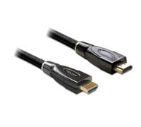 Câble de raccordement Delock HDMI Fiche mâle HDMI-A 5 m noir 82739 4K UHD,