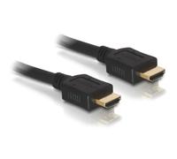 DeLock Câble HDMI 84409 – HDMI-A mâle 5 m noir, blindé, contacts dorés, torsadé