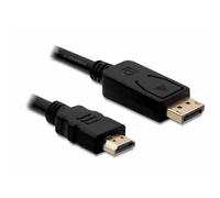 Câble de raccordement Delock HDMI Fiche mâle HDMI-A, Fiche mâle DisplayPort 1 m
