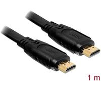 Câble de raccordement Delock HDMI Fiche mâle HDMI-A, Fiche mâle HDMI-A 1.00 m noir 82669 4K UHD Câble HDMI