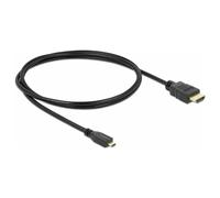 Câble de raccordement Delock HDMI Fiche mâle HDMI-A, Fiche mâle HDMI-Micro-D 1