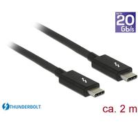 Câble de raccordement Delock Thunderbolt Fiche mâle Thunderbolt® (USB-C™), Fiche mâle Thunderbolt® (USB-C™) 2.00 m noir 8484