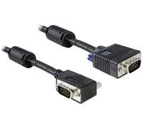 Câble de raccordement Delock VGA Fiche mâle VGA 15 pôles, Fiche mâle VGA 15 pôles 2.00 m noir 83173 vissable Câble VGA