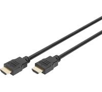 DIGITUS HDMI High Speed avec câble de raccordement Ethernet - 3 m - HDMI Type A (Standard) - HDMI Type A (Standard) - 3840 x 2160 pixels - Compatibilité 3D - Noir