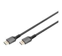 Câble de raccordement Digitus DisplayPort Fiche mâle DisplayPort 3 m noir