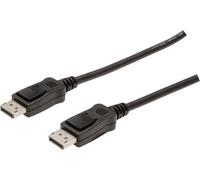 Displayport connection cable, DP M/M, 15.0m, w/interlock, Full HD 1080p, bl