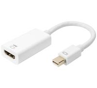 Câble de raccordement Digitus DisplayPort / HDMI Fiche mâle DisplayPort, Prise femelle HDMI-A 0.20 m blanc DB-340416-002-W