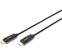 Câble de raccordement Digitus HDMI Fiche mâle HDMI-A, Fiche mâle HDMI-A 15.00 m noir AK-330126-150-S 8K UHD, blindage double Câble HDMI