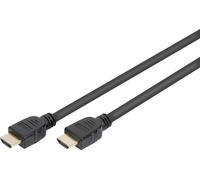 Câble de raccordement Digitus HDMI Fiche mâle HDMI-A, Fiche mâle HDMI-A 2.00 m noir AK-330124-020-S 8K UHD, contacts dorés