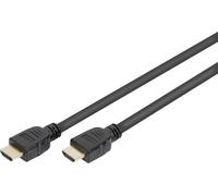 Câble de raccordement Digitus HDMI Fiche mâle HDMI-A, Fiche mâle HDMI-A 3.00 m noir AK-330124-030-S 8K UHD, contacts dorés