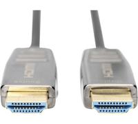 Câble de raccordement Digitus HDMI Fiche mâle HDMI-A, Fiche mâle HDMI-A 30.00 m noir AK-330126-300-S 8K UHD, blindage double Câble HDMI