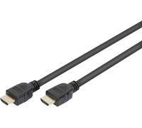 Câble de raccordement Digitus HDMI Fiche mâle HDMI-A, Fiche mâle HDMI-A 5.00 m noir AK-330124-050-S 8K UHD, contacts dorés