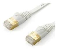 Câble de raccordement - EQUIP - Cat6a S/FTP - 3m - RJ-45 plaqué or - PVC blanc