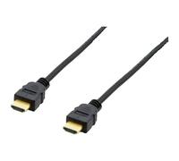 Câble de raccordement Equip HDMI Fiche mâle HDMI-A 15.00 m noir 119374 contacts dorés Câble HDMI