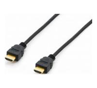 Câble de raccordement Equip HDMI Fiche mâle HDMI-A 7.50 m noir 119372 contacts dorés Câble HDMI