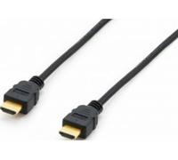 Câble de raccordement Equip HDMI Fiche mâle HDMI-A 7.50 m noir 119372 contacts dorés Câble HDMI