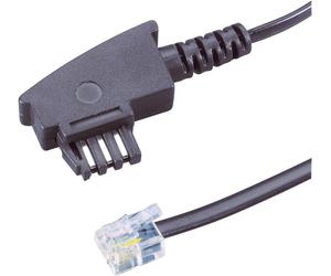Câble de raccordement fax TAE N mâle RJ11 mâle 6P4C 6.00 m