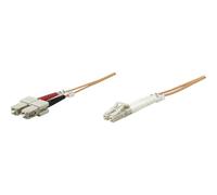 Câble de raccordement fibre optique Intellinet 470391 [1x LC mâle - 1x SC mâle] 50/125 µ Multimode OM2 5 m