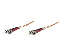 Câble de raccordement fibre optique Intellinet 515757 [1x ST mâle - 1x ST mâle] 62,5/125 µ Multimode OM1 1 m