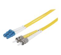 Câble de raccordement fibre optique Intellinet 750011 [1x LC mâle - 1x ST mâle] 9/125 µ Singlemode OS2 2 m