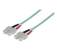 Câble de raccordement fibre optique Intellinet 751100 [1x SC mâle - 1x SC mâle] 50/125 µ Multimode OM3 3 m