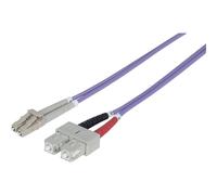 Câble de raccordement fibre optique Intellinet 751186 [1x LC mâle - 1x SC mâle] 50/125 µ Multimode OM4 20 m