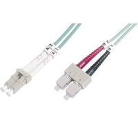 Câble de raccordement FO Digitus DK-2532-02/3 [1x LC mâle - 1x SC mâle] 50/125 µ Multimode OM3 2.00 m