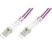 Câble de raccordement FO Digitus DK-2533-10-4 [1x LC mâle - 1x LC mâle] 50/125 µ Multimode OM4 10.00 m