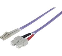 Patchcord INTELLINET SC/UPC-LC/UPC Duplex Multi Mode OM4 2 m Pourpre | 750929