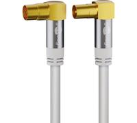 GOOBAY 70450 - Câble de raccordement d'antenne (CEI) (type 135 dB) 4 x blindé,