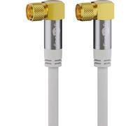 GOOBAY 70481 - Câble de raccordement d'antenne (F) (type 135 dB) 4 x blindé, 1,