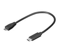 Goobay 67895 câble USB USB 2.0 0,2 m Micro-USB B USB C Noir