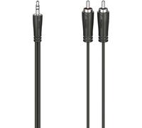 Câble de raccordement Hama 00205112 Jack / Cinch-RCA audio [2x Cinch-RCA mâle - 1x Jack mâle 3.5 mm]