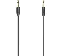 Câble de raccordement Hama 00205117 Jack audio [1x Jack mâle 3.5 mm - 1x Jack mâle 3.5 mm] 0.5 m noi