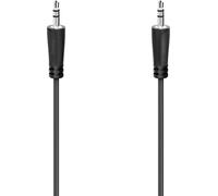 Câble de raccordement Hama 00205262 Jack audio [1x Jack mâle 3.5 mm - 1x Jack mâle 3.5 mm] 1.5 m noir