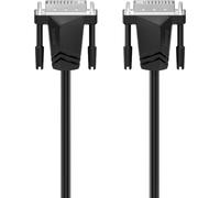 Câble de raccordement Hama DVI Fiche mâle DVI-I 24+5 pôles, Fiche mâle DVI-I 24+5 pôles 1.50 m noir 00200706 Câble DVI