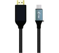 Cables USB I-tec - Câble vidéo/audio - 24 pin USB-C mâle pour HDMI mâle - 1.5 m - support 4K