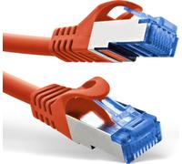 Câble de raccordement InLine®, Cat.6A, S/FTP, TPE (LSZH), CCA, rot, 1m