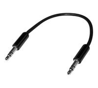 Câble de raccordement jack 3,5 mm Speaka Professional SuperSoft noir 0,1 m