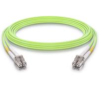 Câble de Raccordement LC à LC OM5-Jumper Multi-Mode 10Gb/Gigabit Duplex 50/125¿m Cordon Fibre Optique LSZH,Vert,0,5 Mètre