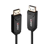 Lindy Câble DisplayPort Fibre optique hybride DP 2.0 UHBR10 20 m Noir