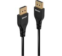Lindy Câble DisplayPort 36463 Slim 1.4 3 m Fiche mâle Noir