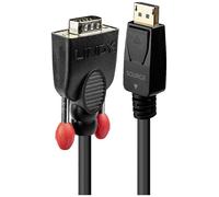 Câble de raccordement LINDY Fiche mâle DisplayPort, Fiche mâle VGA 9 pôles 1.00 m noir 41941 Câble DisplayPort