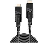 - Câble HDMI avec kit Ethernet - 19 pin micro HDMI Type D mâle pour 19 pin micro HDMI Type D mâle - 10 m - cuivre hybride/fibre optique - noir -